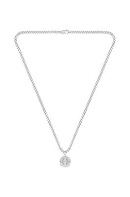 Boss Gents North Compass Stainless Steel Necklace - Silver