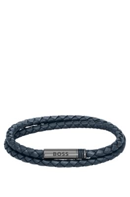 Hugo boss discount mens leather bracelet