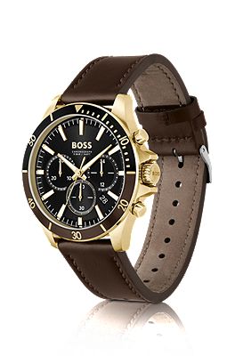 Montre hugo discount boss bracelet marron