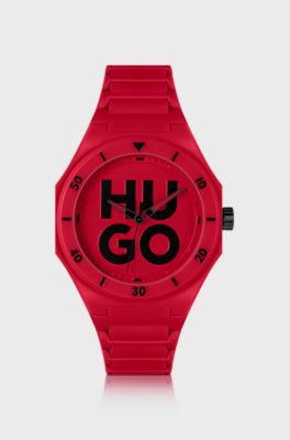 Red logo watch, Red