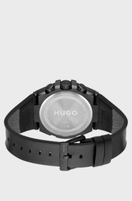 Black-plated watch, Black