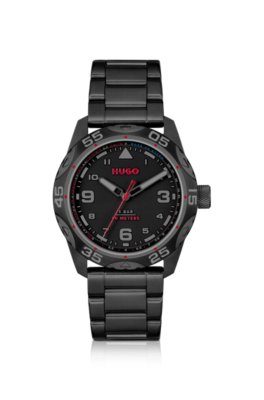 Black-plated watch