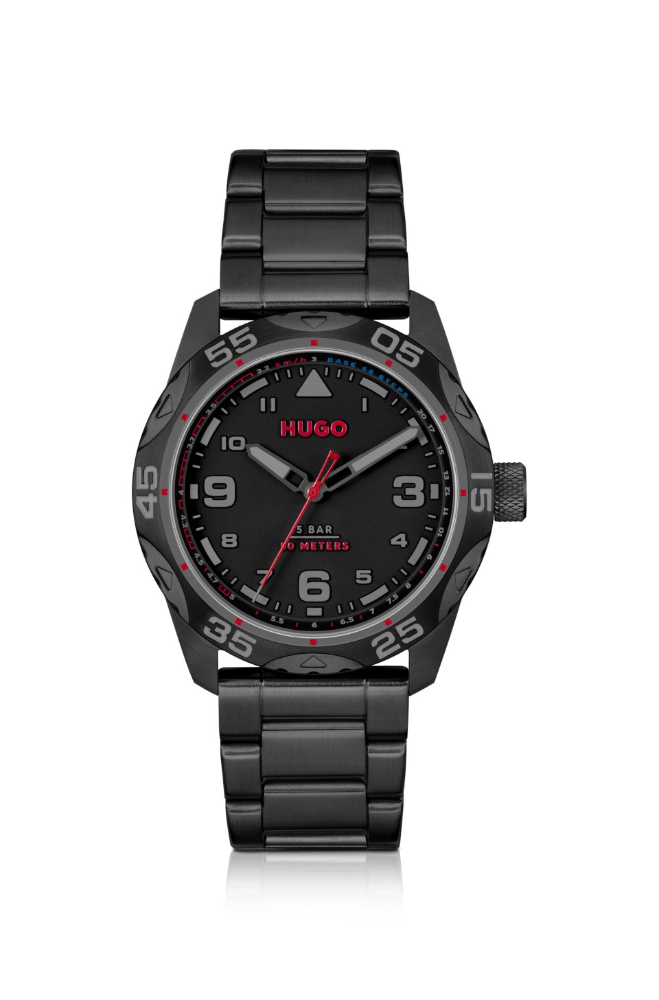 Black-plated watch