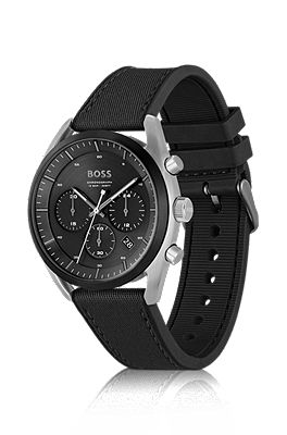 Hugo boss discount watch silicone strap