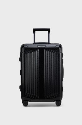 BOSS&nbsp;|&nbsp;Samsonite Handgep&auml;cktrolley aus eloxiertem Aluminium, Schwarz