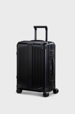 BOSS | Samsonite black-aluminium cabin-size suitcase 55cm, Black