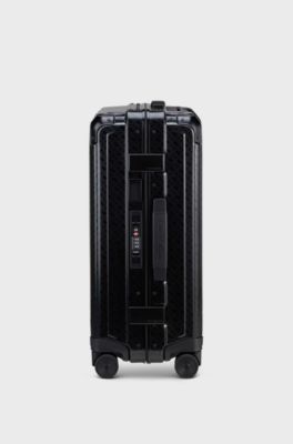 BOSS&nbsp;|&nbsp;Samsonite Handgep&auml;cktrolley aus eloxiertem Aluminium, Schwarz
