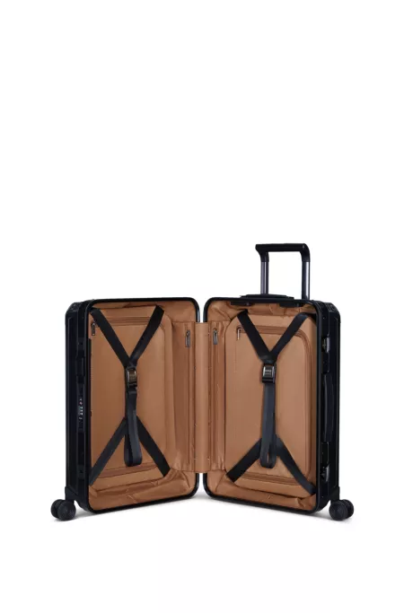 BOSS | Samsonite anodized aluminium cabin-size suitcase