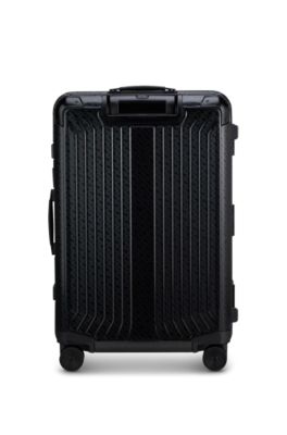 BOSS | Samsonite 71L suitcase in anodised aluminium, Black