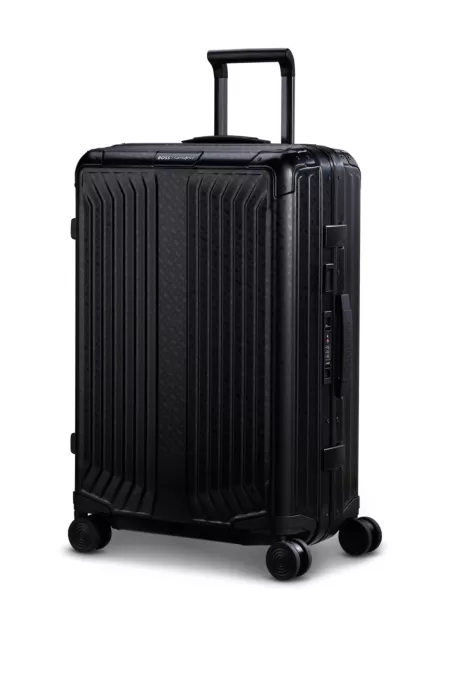 BOSS | Samsonite 71L suitcase in anodised aluminium