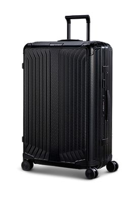 Maleta BOSS | Samsonite de aluminio anodizado con monogramas