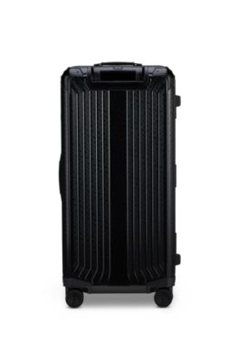 BOSS | Samsonite 106L trunk suitcase in anodised aluminium, Black