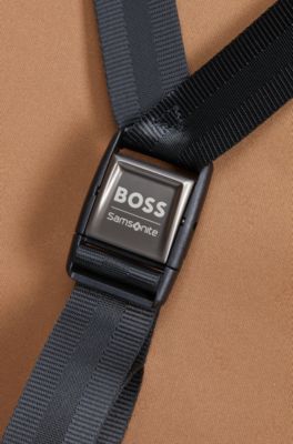 BOSS | Samsonite 106L trunk suitcase in anodised aluminium, Black