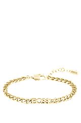 Gold-tone chain bracelet with logo lettering, Assorted-Pre-Pack