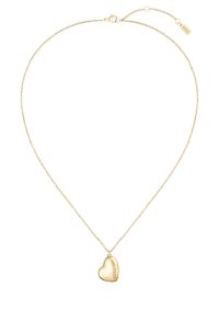 Collier dor&eacute; avec pendentif en forme de c&oelig;ur, Couleur dor&eacute;e