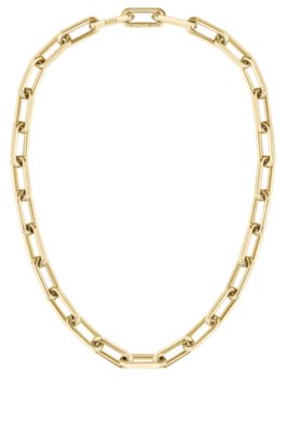 Collier doré avec maillon logoté