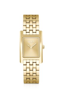 Lucy Link-bracelet watch with gold-tone dial, Gold