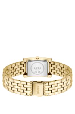 Lucy Link-bracelet watch with gold-tone dial, Gold
