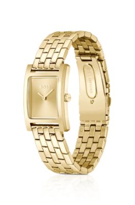 Lucy Link-bracelet watch with gold-tone dial, Gold