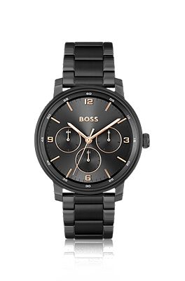 Hugo boss best sale watch mens black