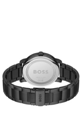 Contender Black link-bracelet watch with tonal dial, Black