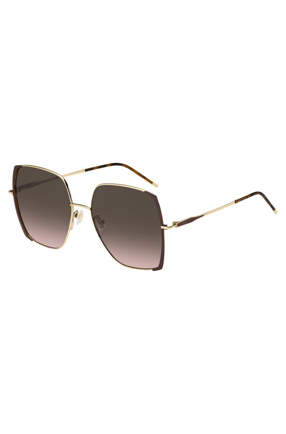 Steel sunglasses in brown and gold tones