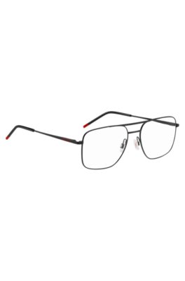 Hugo Black-metal optical frames with double bridge övrigt herr – bild 3