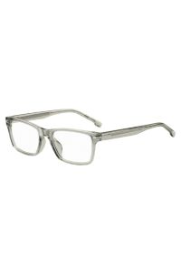 Sage-acetate optical frames with silver-tone hinges, Light Grey