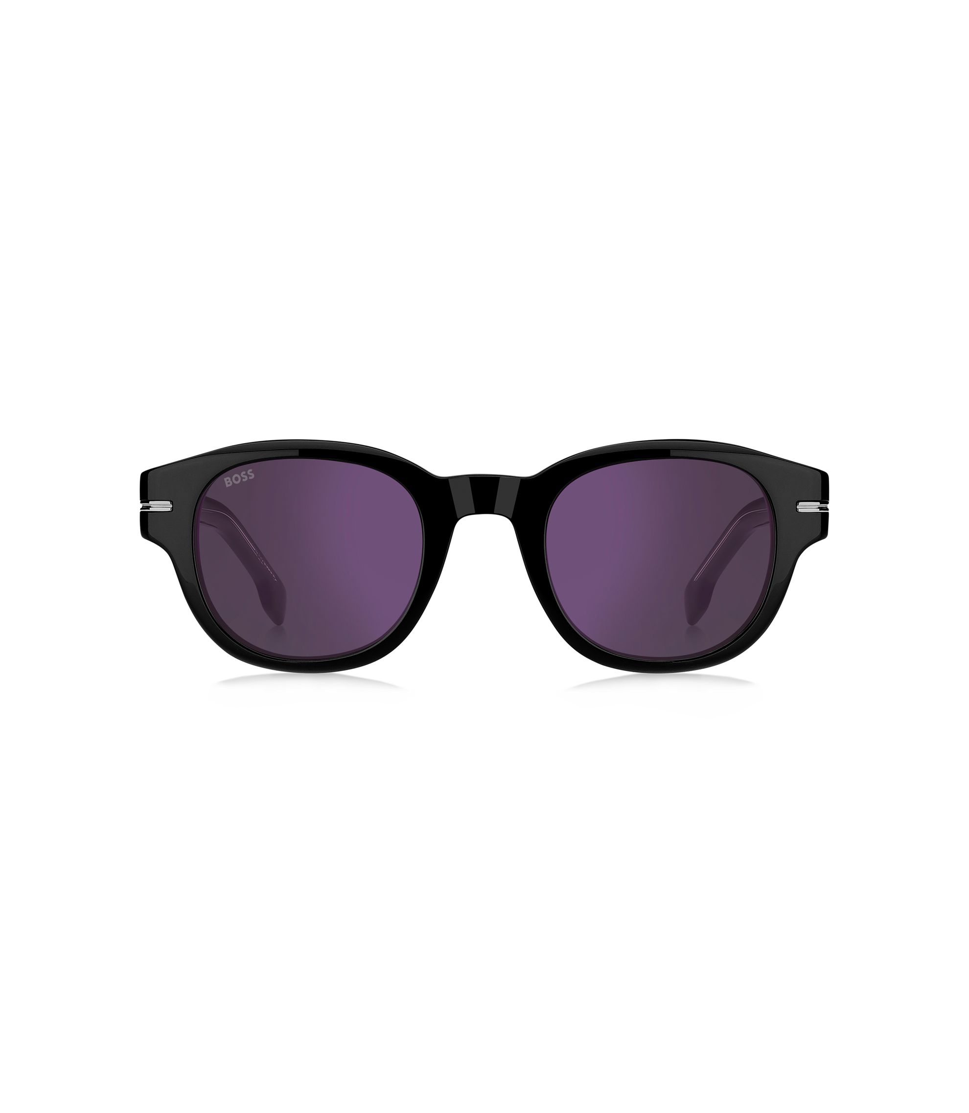 BOSS サングラス BOSS - ブラックアセテート サングラス バイオレットレンズ - ブラック