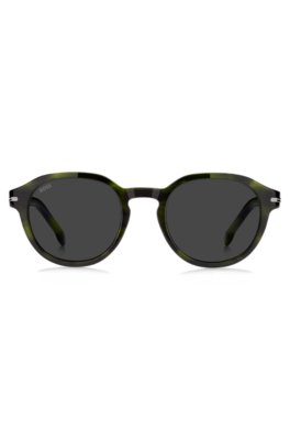 Boss Green-horn sunglasses with silver-tone hinges övrigt herr – bild 2