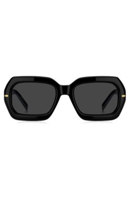 Boss Black-acetate sunglasses with gold-tone hinges solglasögon dam – bild 2