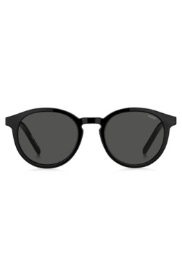 Monture optique noire avec verres teintés clipsables