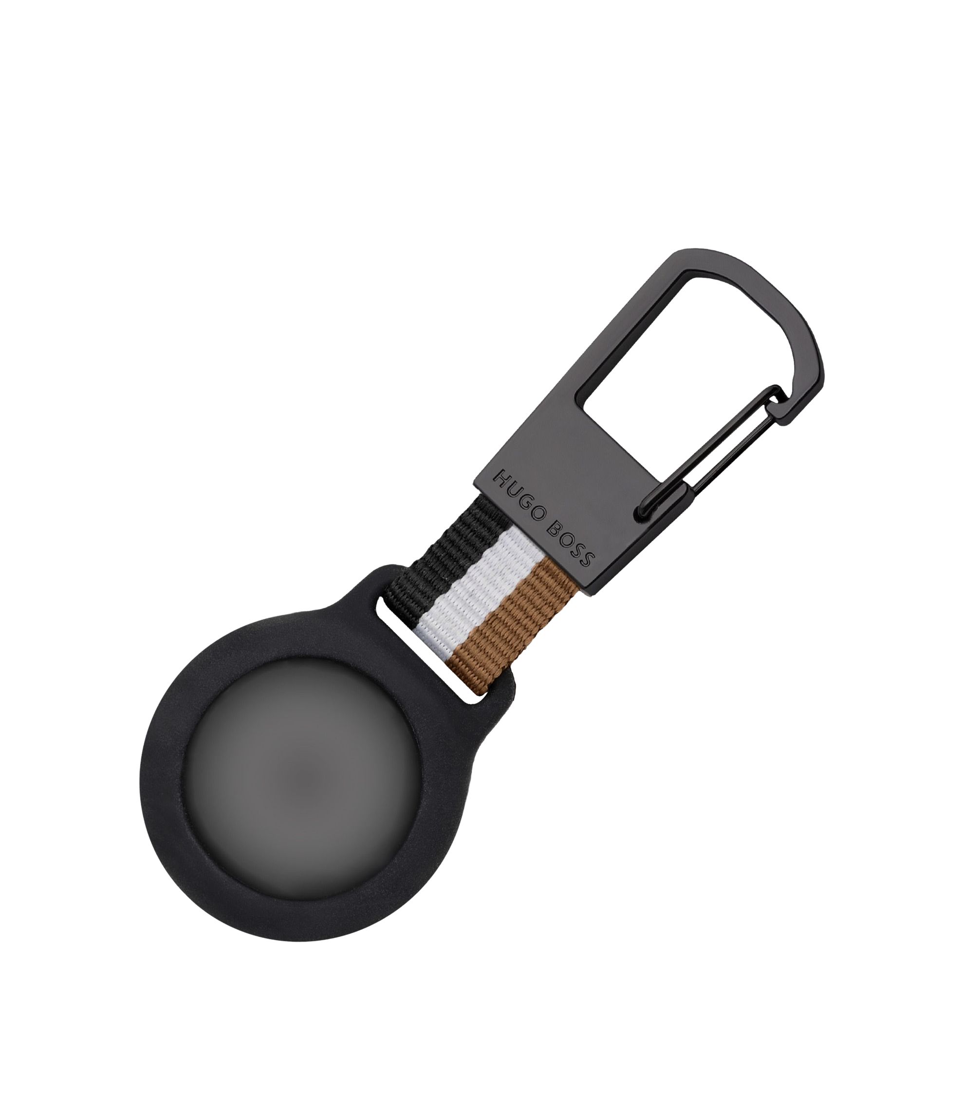 Schlüsselanhänger mit Signature-Streifen und AirTag-Halterung