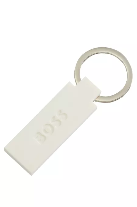 Porte-clés en silicone et laiton avec logo