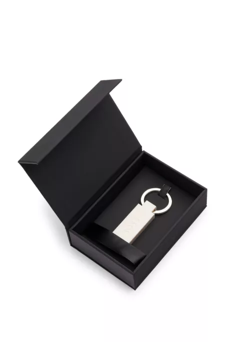 Porte-clés en silicone et laiton avec logo