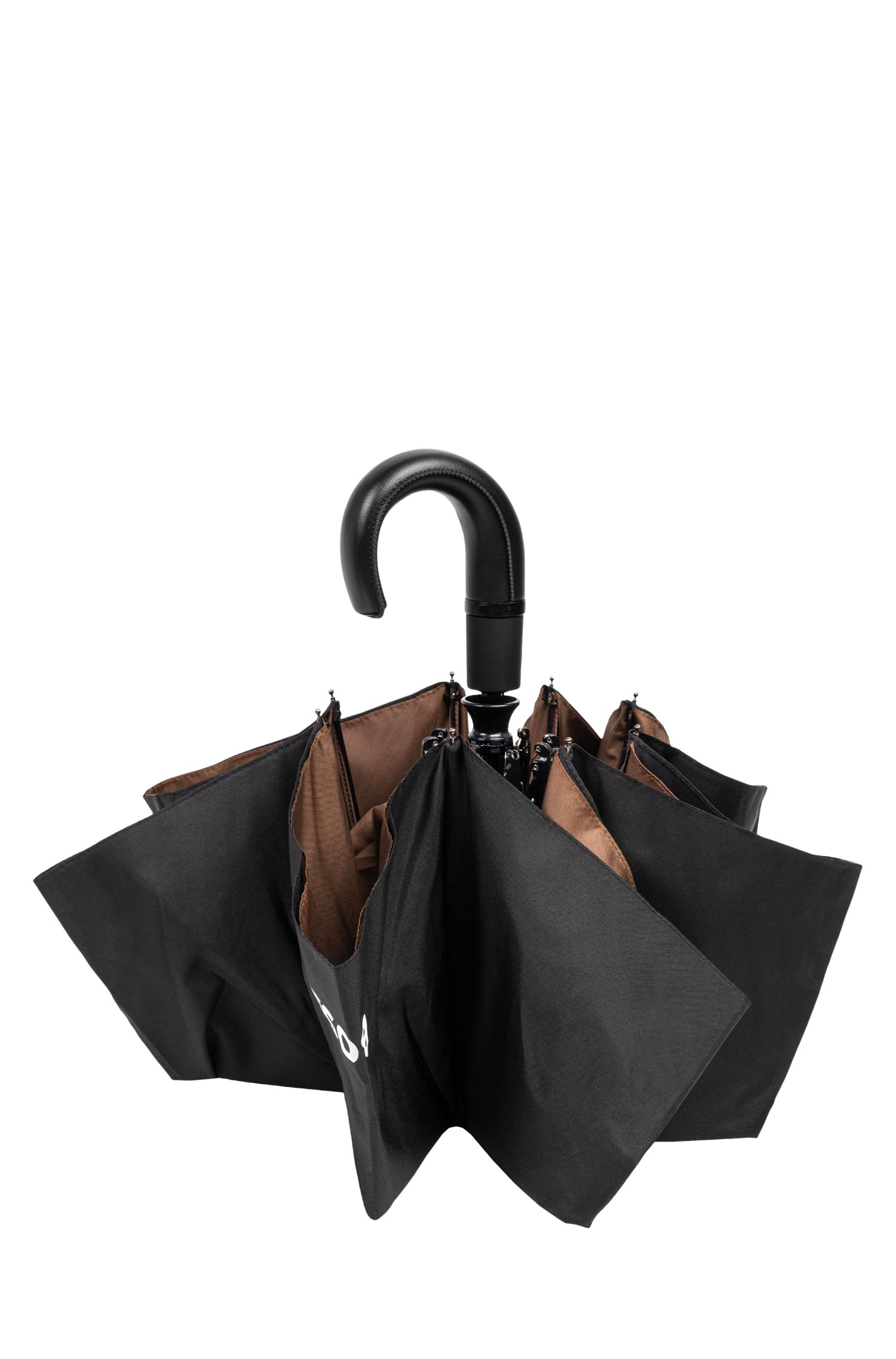 Boss pocket umbrella with camel interior paraplyer & tech herr – bild 3