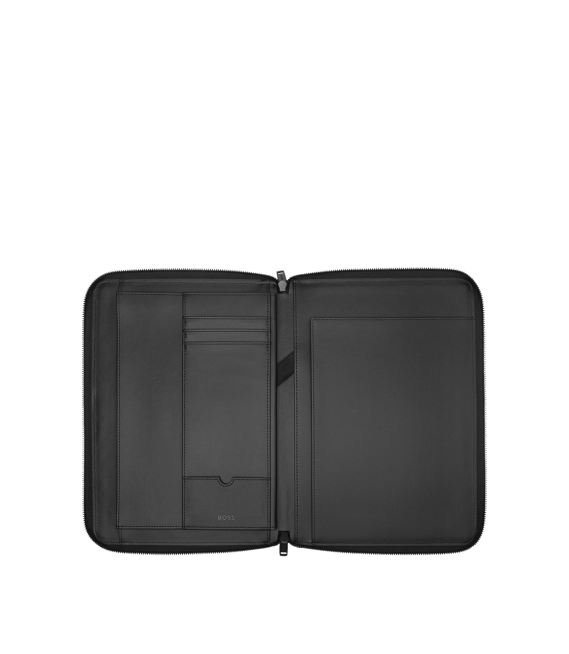 BOSS - ブラック A4カンファレンスフォルダー ロゴディテール - ブラック
