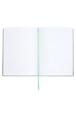 A5 notebook in pastel-green faux leather, Light Green