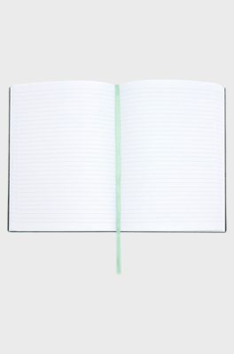 A5 notebook in pastel-green faux leather, Light Green