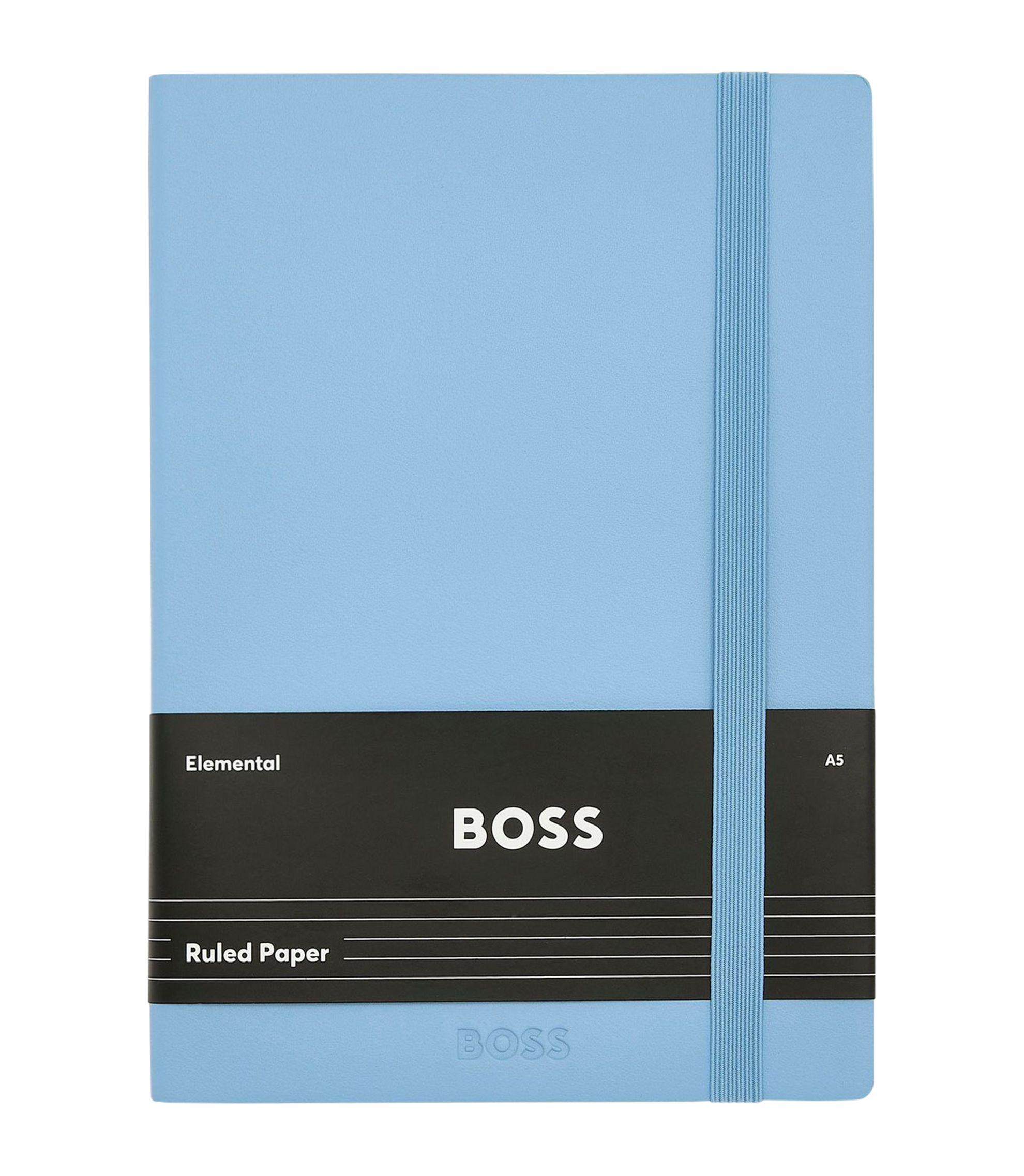 BOSS - A5ノートブック パステルブルー フェイクレザー - ライトブルー