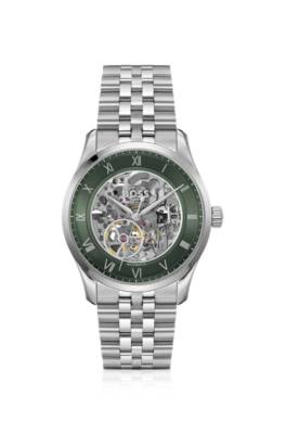Principle Stainless-steel automatic watch with skeleton dial 1