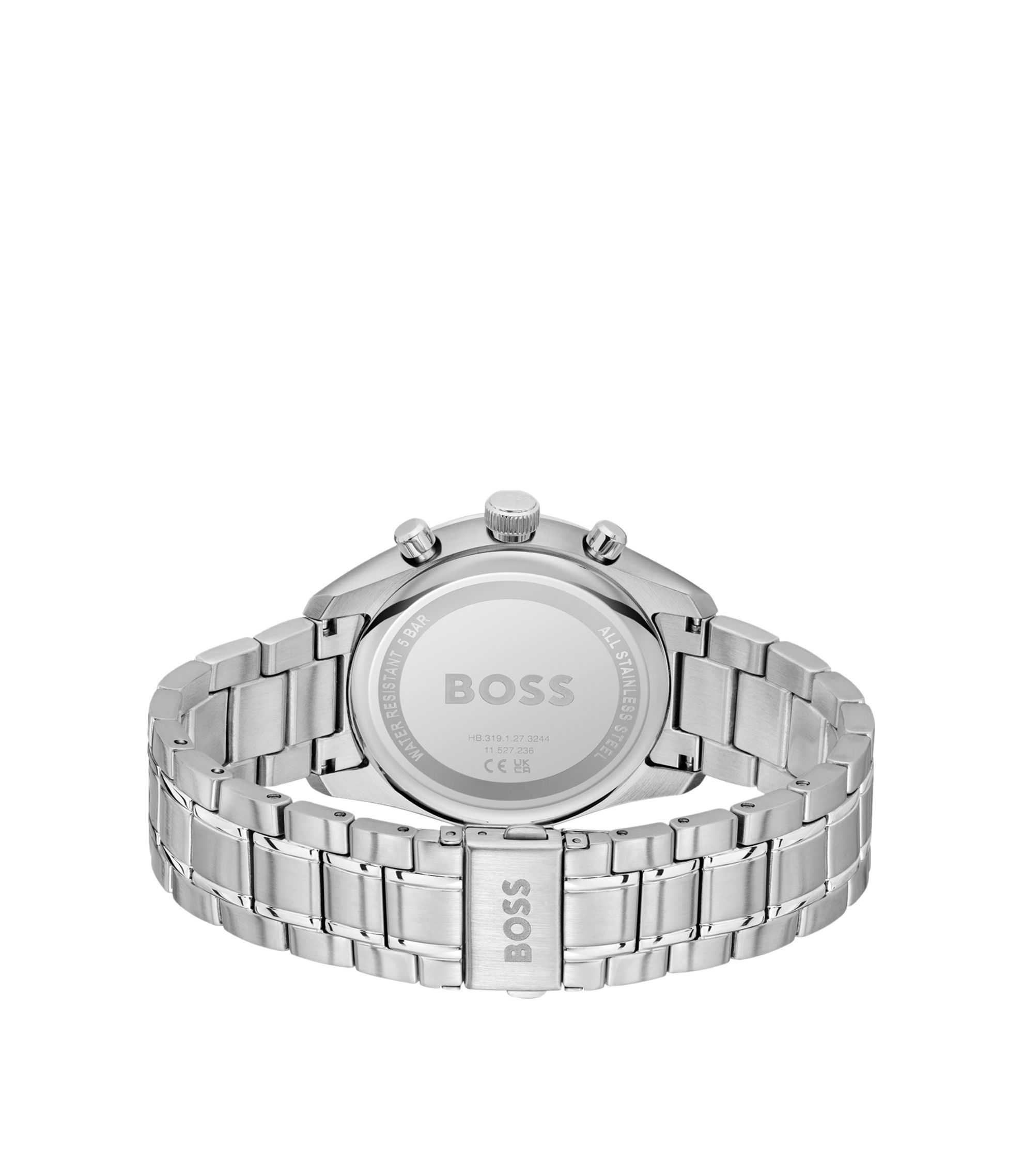 BOSS - GRAND PRIX 44 シルバートーン クロノグラフウォッチ ブルー