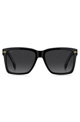 -acetate sunglasses with gold-tone trims 1