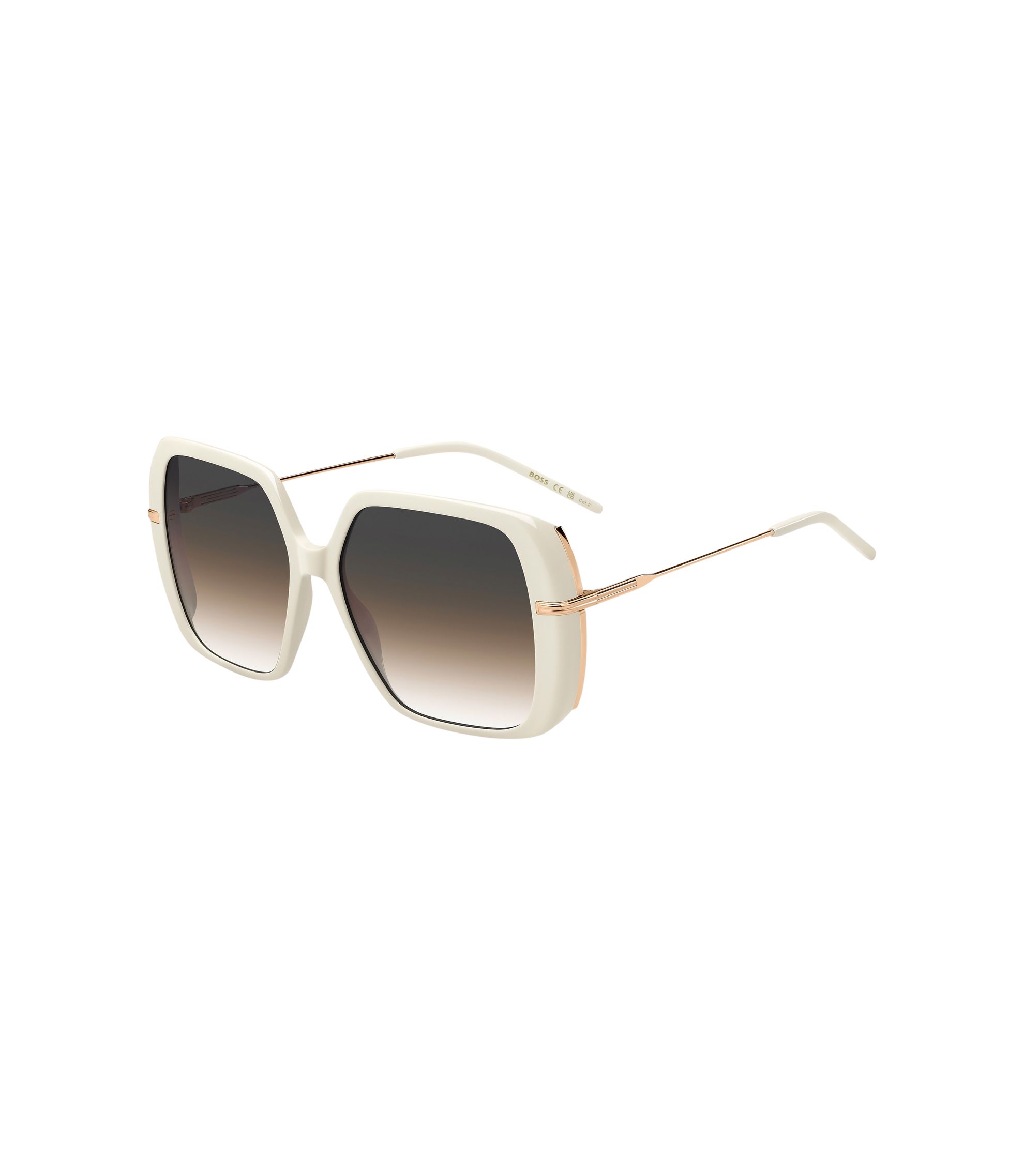 NWT Hugo Boss BOSS 1707/S-0BKU PR Nude Oversized 58mm Sunglasses Amazon.com: Hugo Boss BOSS 1045/S/IT Rose Gold/Brown 58/17  main image 2