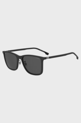 Lunettes de soleil noires avec verres polaris&eacute;s, Noir