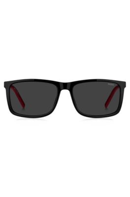 Black sunglasses with two-tone temples, Black