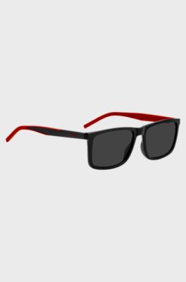 Black sunglasses with two-tone temples, Black