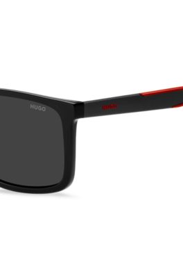 Black sunglasses with two-tone temples, Black