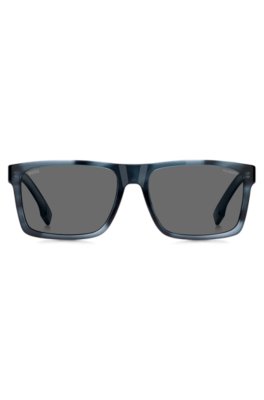 Boss Blue-acetate sunglasses with patterned frames övrigt herr – bild 2