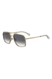 Double-bridge sunglasses with gold-tone effect, Gold tone